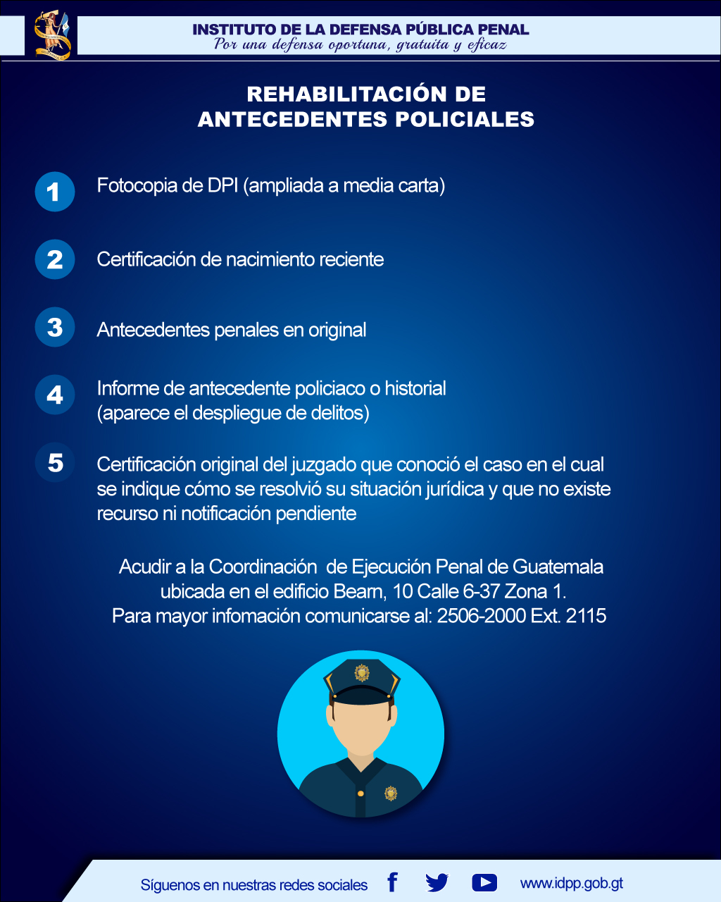 Rehabilitación de Antecedentes Policiacos