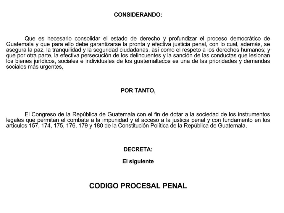 CÓDIGO PROCESAL PENAL