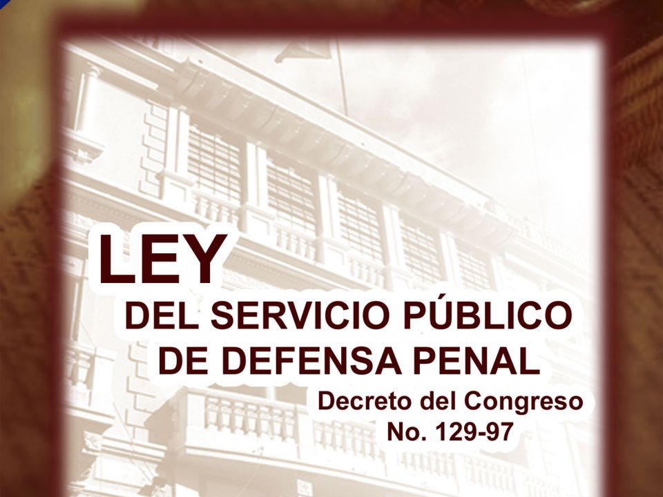 LEY DE SERVICIO PÚBLICO DE DEFENSA