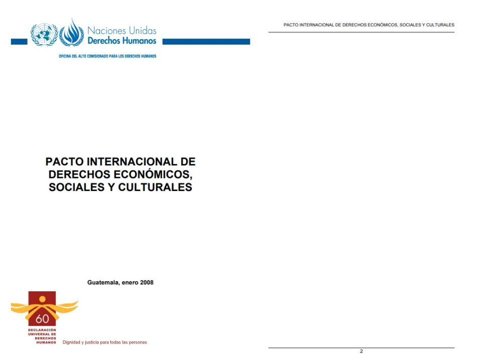 Pacto Internacional De Derechos Económicos Sociales Y Culturales