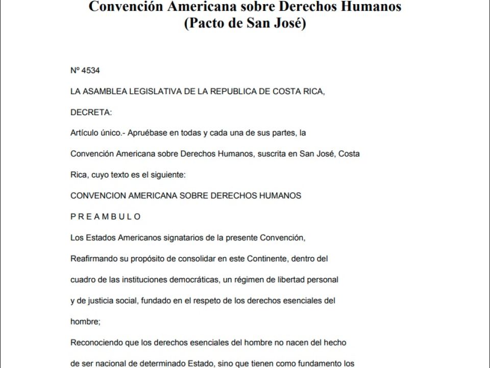 Convención Americana de Derechos Humanos