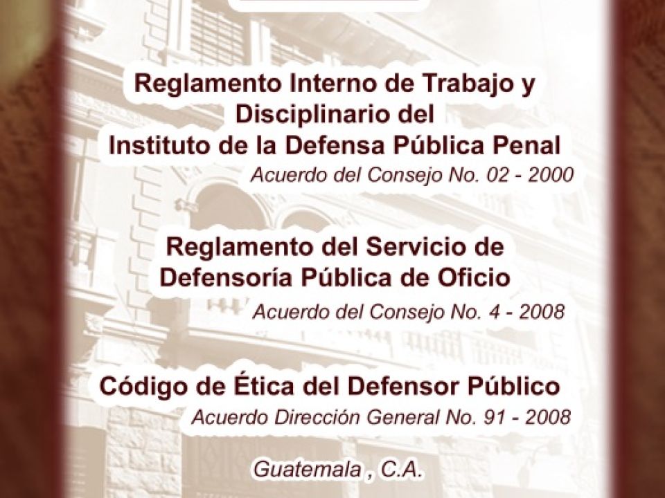 Reglamento Interno y Disciplinario del IDPP